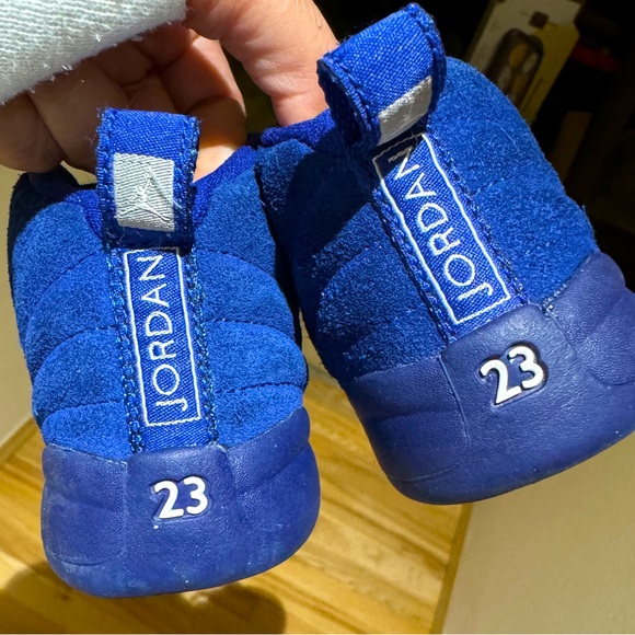 Air Jordan 12 GS Blue Suede - Picture 2 of 7